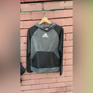Adidas Charcoal and Light Gray Pullover